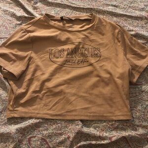 Tan Brown Cropped top